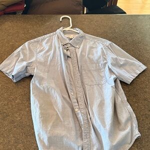 Old Navy Men's Casual Light Blue Button Down Shirt